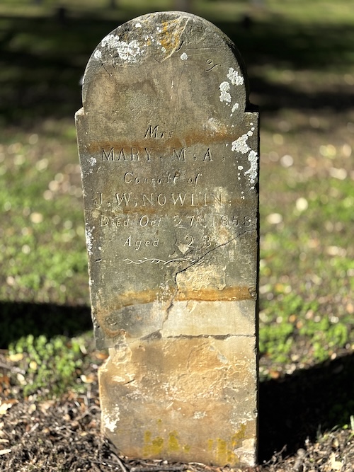 Image of upright headstone with the word "consort" included.