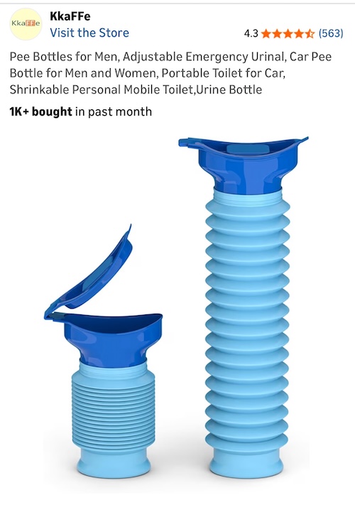 Image of a blue collapsible container.
